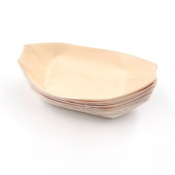 Eco friendly sushi boat palm leaf plates set dinnerware plate